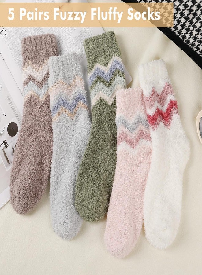 Premillow Fuzzy Socks for Women, Winter Cozy Socks with Coral Fleece, Warm Soft Slipper Sock for Women - Image 2